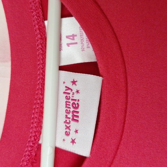 PINK UNICORN SEQUIN TOP SIZE 14 - Picture 4 of 4